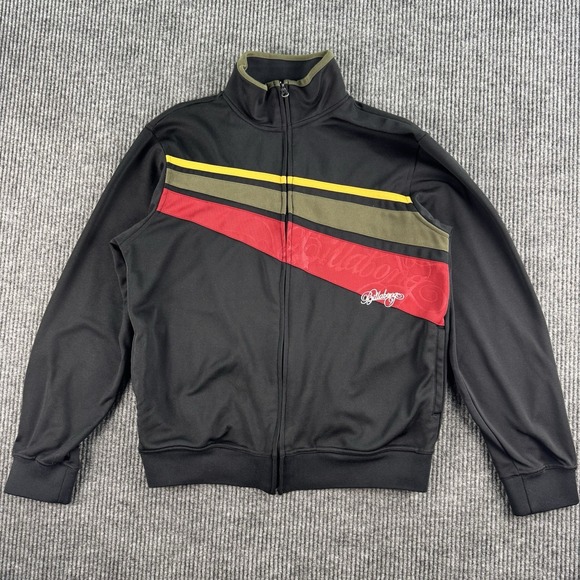 Billabong Other - Vintage Billabong Track Jacket Men Extra Large Black Red Spell Out Logo y2k